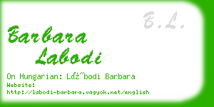 barbara labodi business card
